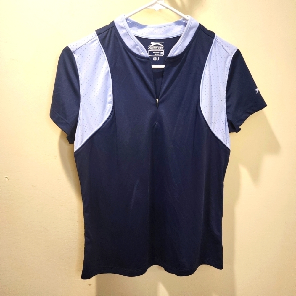 Slazenger navy blue Golf short Sleeves tshirt size M